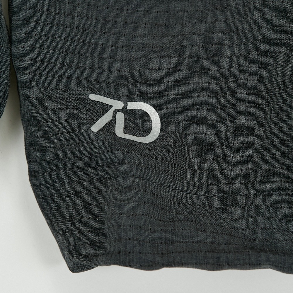 7 Diamonds Mens Oxygenate Full Zip Hoodie XL Grey‎ Black 4 Way Stretch Quick Dry - Picture 9 of 16